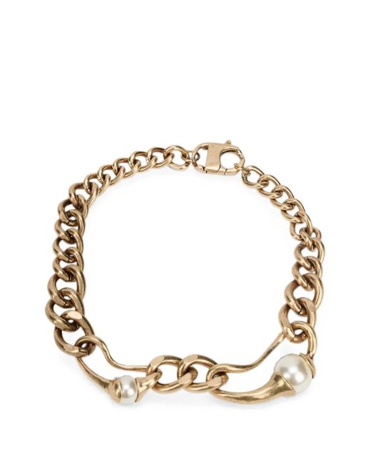 Weekend by Maxmara Metallic Pearl-Embellished Necklace
