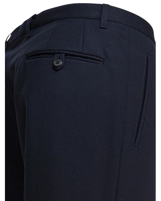 Prada Blue Wool Pants for men