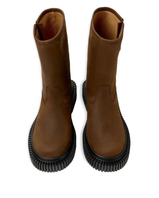 Camper Brown 33Mm Pix Berlin Buckle-Embellished Boots