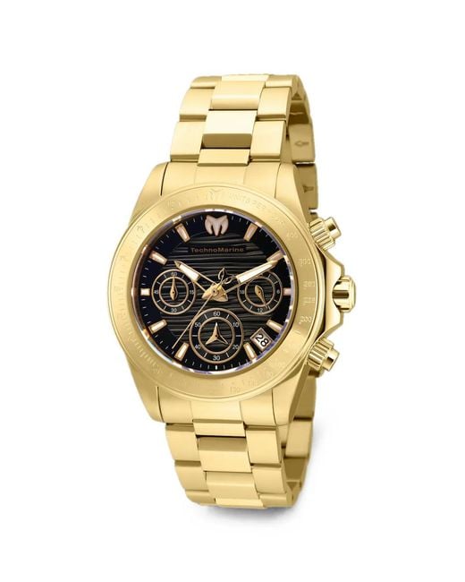 TechnoMarine Metallic Manta Ray Chronograph 38Mm Watch