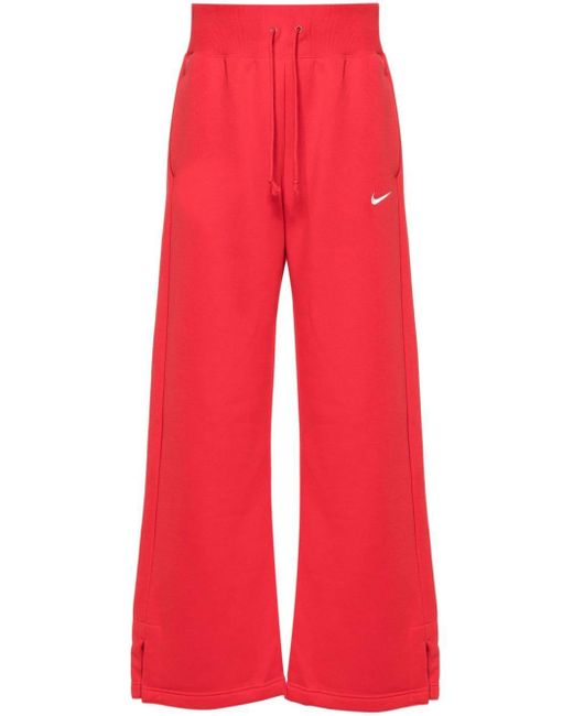Nike Red Phoenix Fleece Track Pants