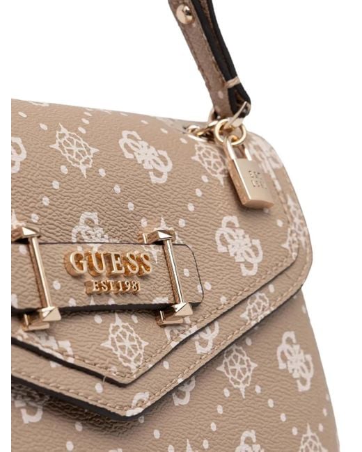 Guess Metallic Silia 4G Monogram-Pattern Tote Bag