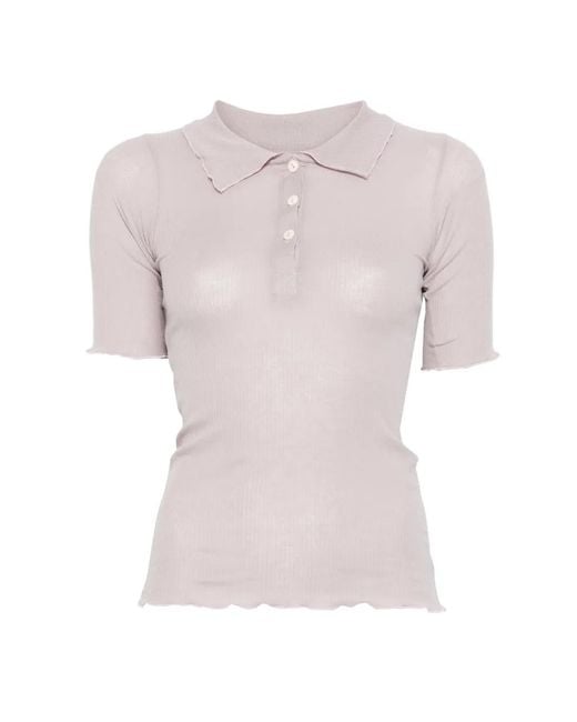 Baserange Pink Dual Polo Top