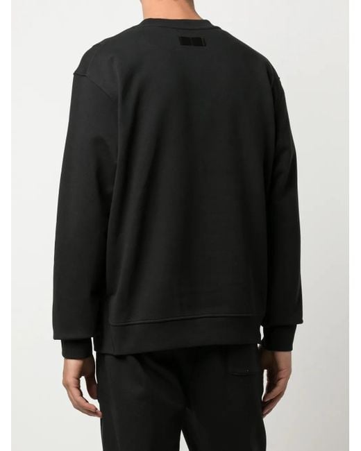 3.1 Phillip Lim Black Logo Patch Detail Sweatshirt for men