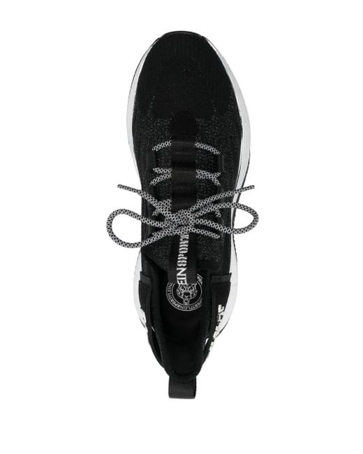 Philipp Plein The Iron Tiger Gen.X.02 Sneakers in het Black