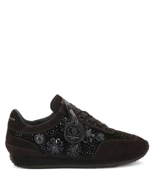 Kurt Geiger Black Chelsea Jewel Tag Sneakers