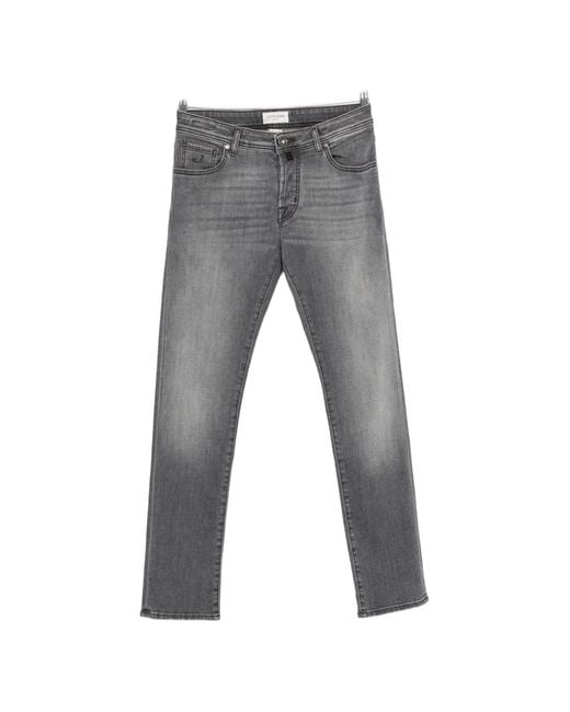 Jacob Cohen Gray Five-Pocket Jeans for men