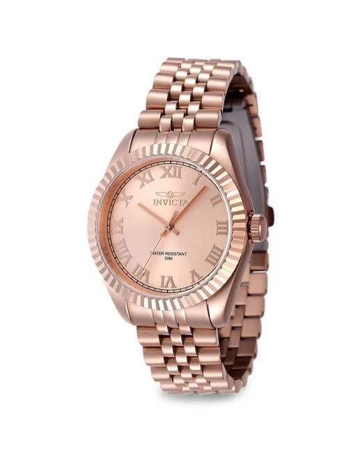 INVICTA WATCH Pink Specialty Fluted-Bezel 36Mm Watch