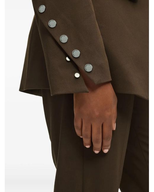 Karl Lagerfeld Brown Single-Breasted Blazer
