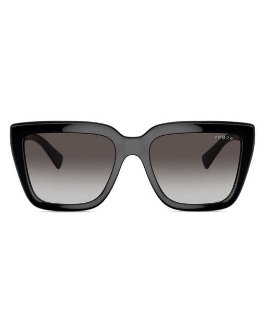 Vogue Eyewear Square Frame Sunglasses in Black Lyst UK