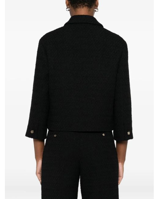 Gucci Black Schwarze Jacken Mit Kurzem Kragen