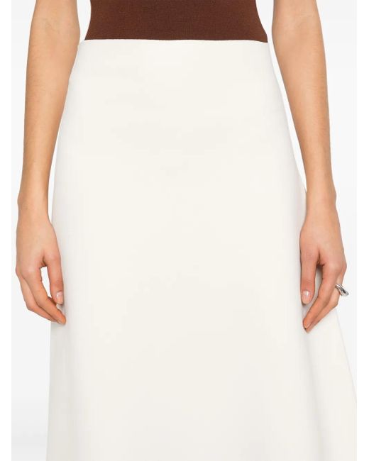 Jil Sander ニット マキシスカート White