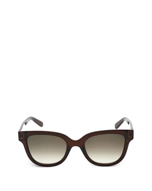 Ferragamo Eyewear Brown Rectangle-Frame Sunglasses