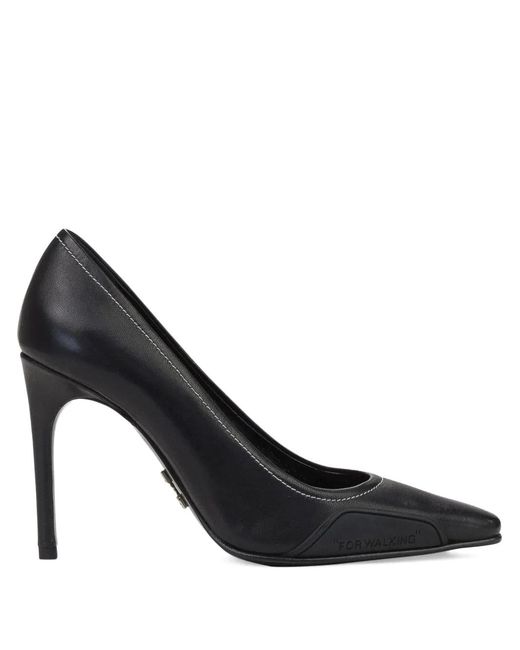 Off-White c/o Virgil Abloh Black Leather Heeled Pumps