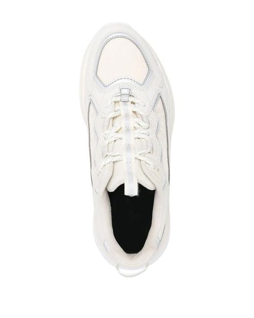 Moncler White Lite Runner Low-Top Sneakers