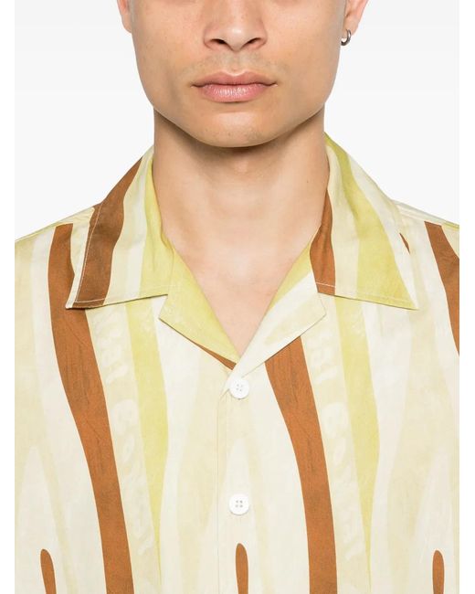 Bonsai Metallic Abstract-Print Shirt for men