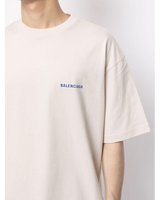 Balenciaga T-shirt Met Logoprint in het White voor heren