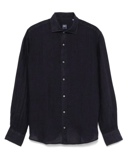 Fedeli Nick Overhemd in het Blue voor heren