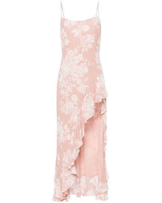 Reformation Pink Winola Long Dress