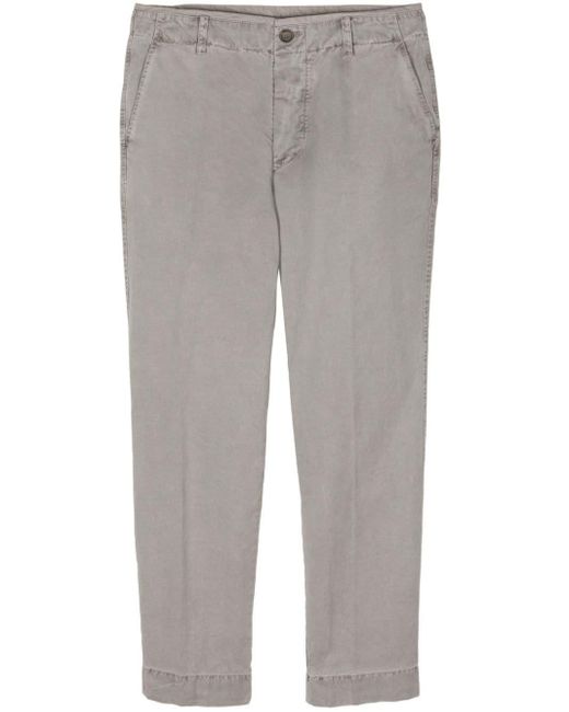 James Perse Gray Tapered-leg Canvas Trousers for men