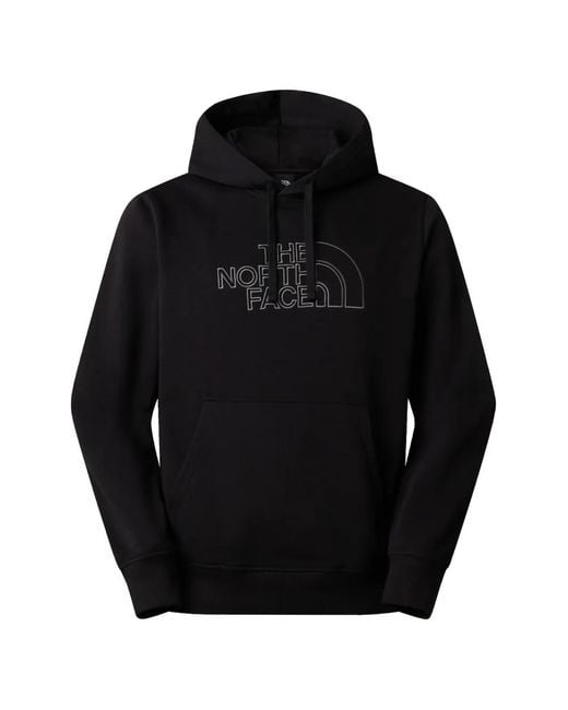 The North Face Black Logo Front Pocket Hoodie for men