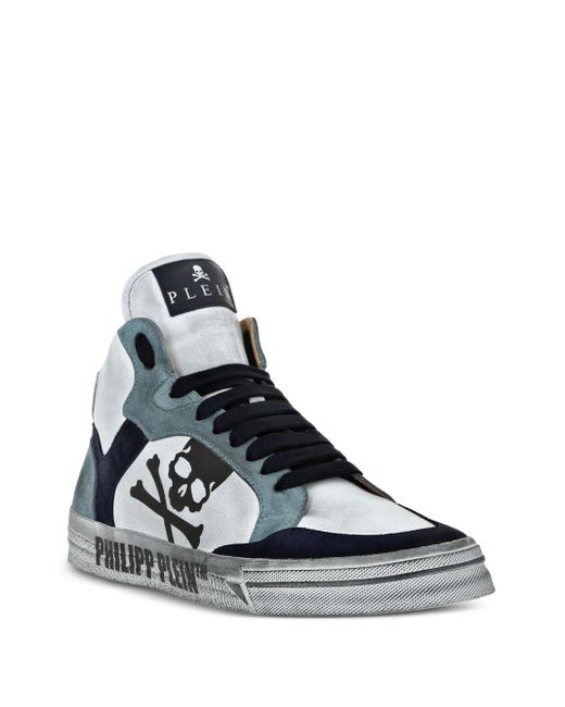 Philipp Plein Black Retrokickz High-Top Sneakers