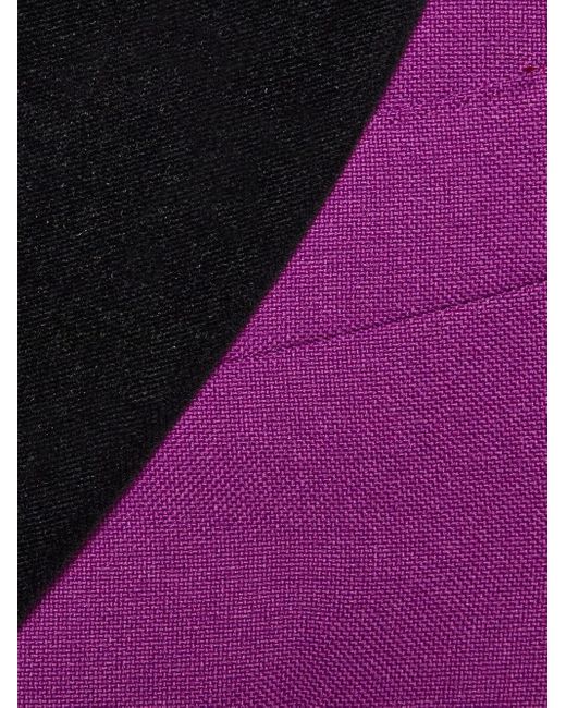 Gucci Purple Double-breasted Velvet Blazer for men