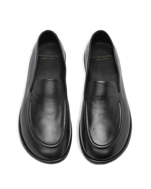 Officine Creative Black Mienne 101 Leather Loafers