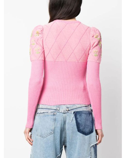 Cormio Pink Long-Sleeve Knitted Top