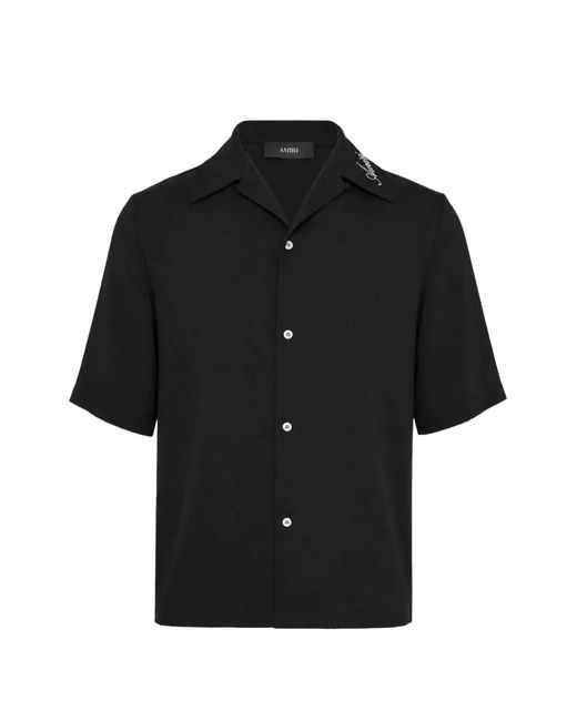 Amiri Black Camp Shirt for men