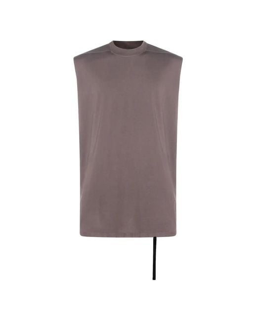 Rick Owens Brown Sleeveless Tank Top for men