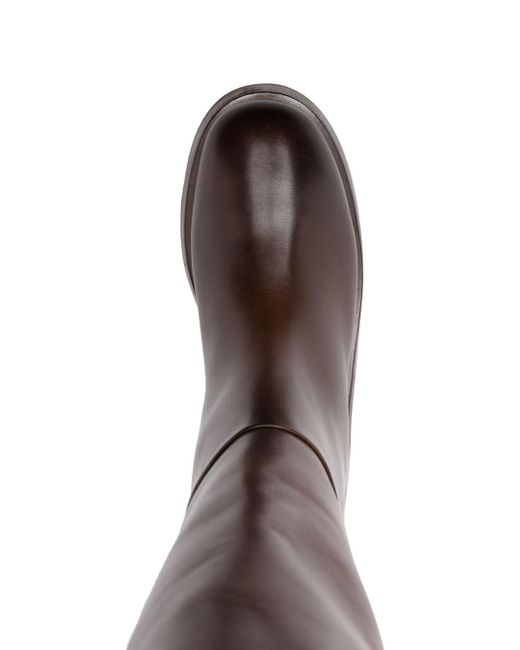 Marsèll Brown Fondello 65mm Leather Boots