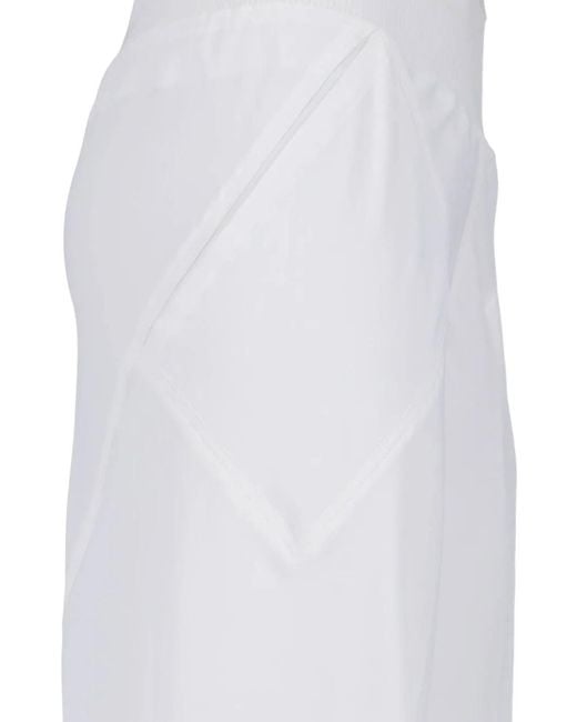 Rick Owens White Panelled Trousers