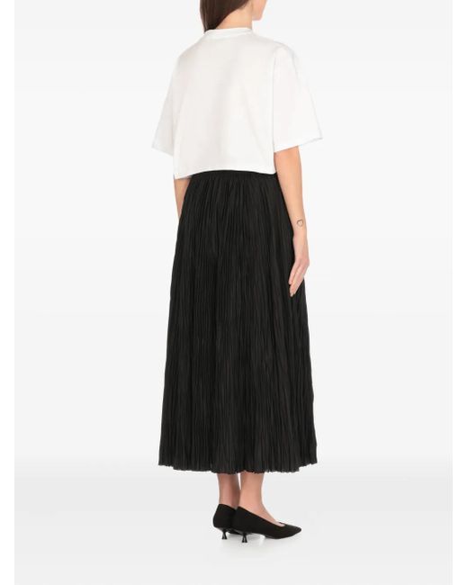 MSGM White Logo-Print T-Shirt