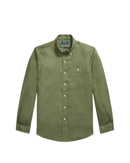 Polo Ralph Lauren Buttoned Shirt in Green for Men | Lyst