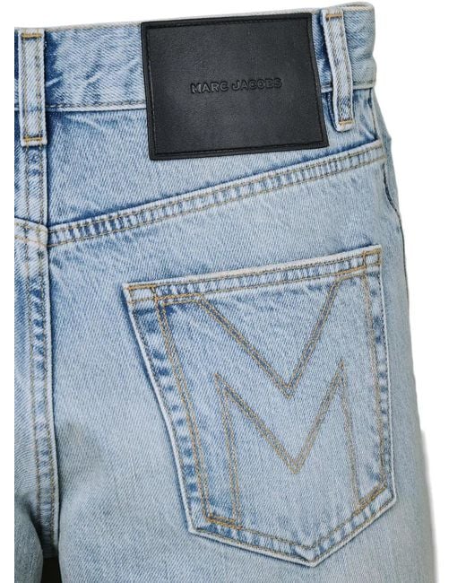 Marc Jacobs Blue The Jean Distressed Jeans