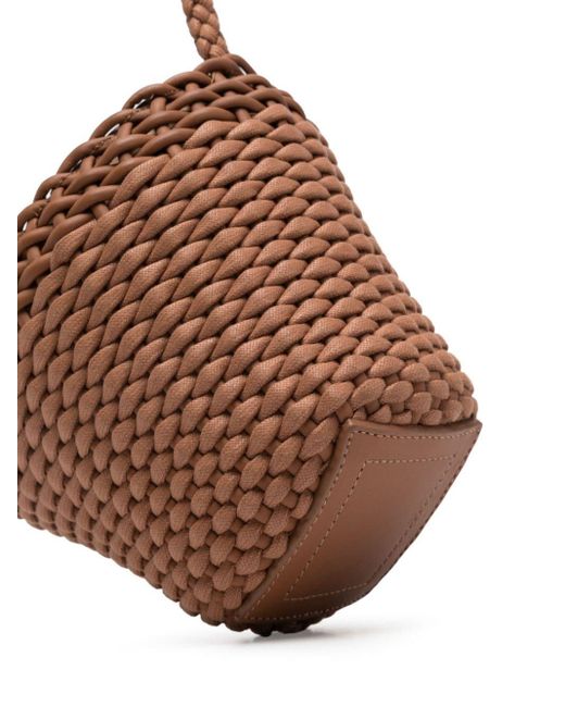 Hereu Brown Fiol Interwoven-leather Bucket Bag
