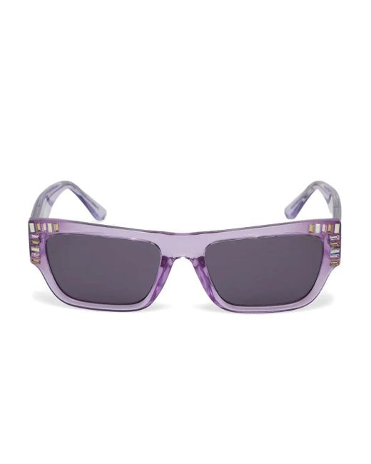 GUESS EYEWEAR Purple Rectangle-Frame Sunglasses