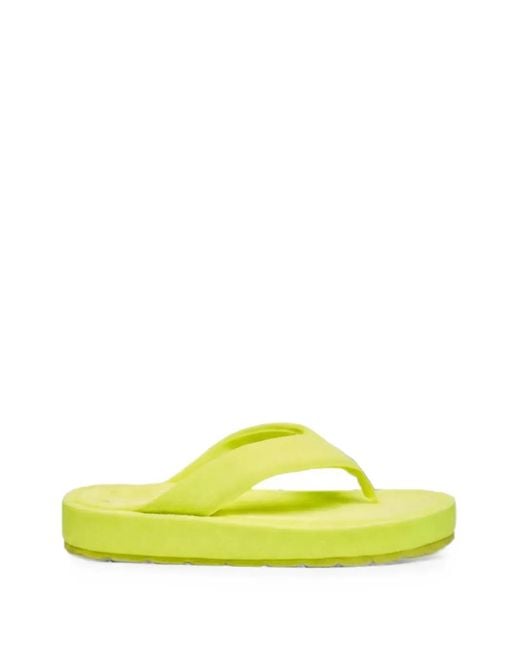 Bettina Vermillon Yellow Anastasia Platform Flip-Flops