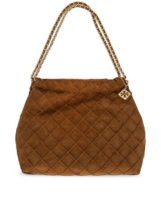 Tory Burch Brown Fleming Tote Bag