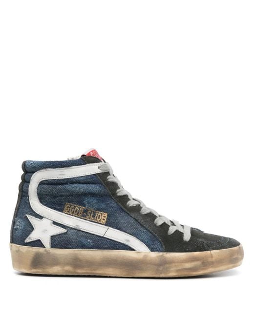 Golden Goose Deluxe Brand Blue Slide Classic Sneakers