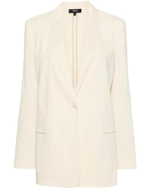 Blazer Monopetto di Theory in Natural