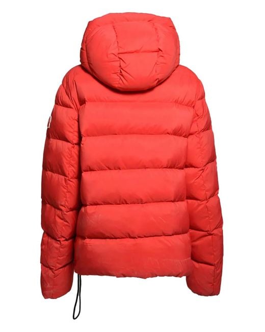 Oosy Red Hooded Puffer Jacket for men