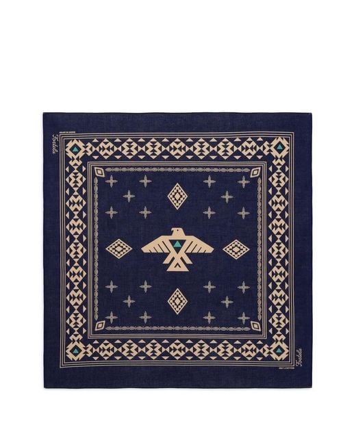 Fortela Blue Bird-Motif Bandana for men