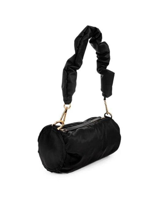 Marni Blue Ruched-Strap Shoulder Bag