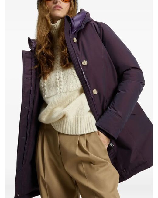 Woolrich Purple Arctic Parka Coat