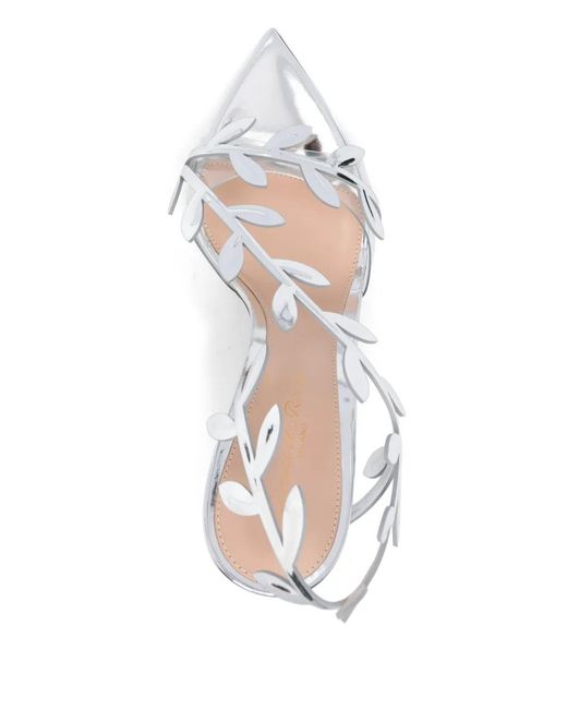 Gianvito Rossi Metallic 105Mm Flavia Sandals