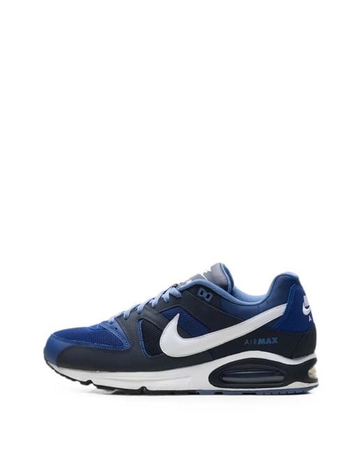 Nike Blue Air Max Command Lace-Up Sneakers for men