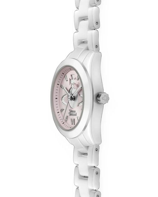 Vivienne Westwood White Fenchurch Ceramica Watch