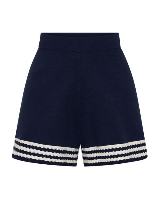 Rebecca Vallance Blue Striped Mayflower Shorts